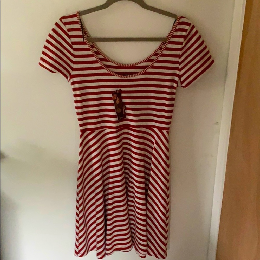 Soprano  orange skater dress